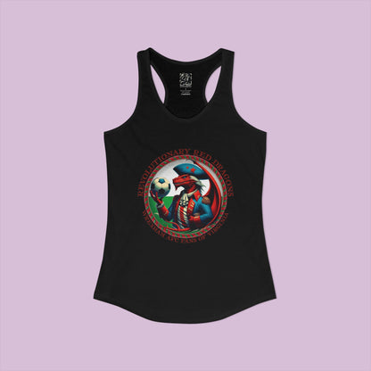 Revolutionary Red Dragons Crest Women's Racerback Tank - Alternative