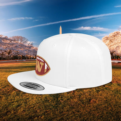 Washington Football Logo Flat Bill Snapback