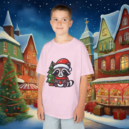 Christmas Raccoon Kids Tee