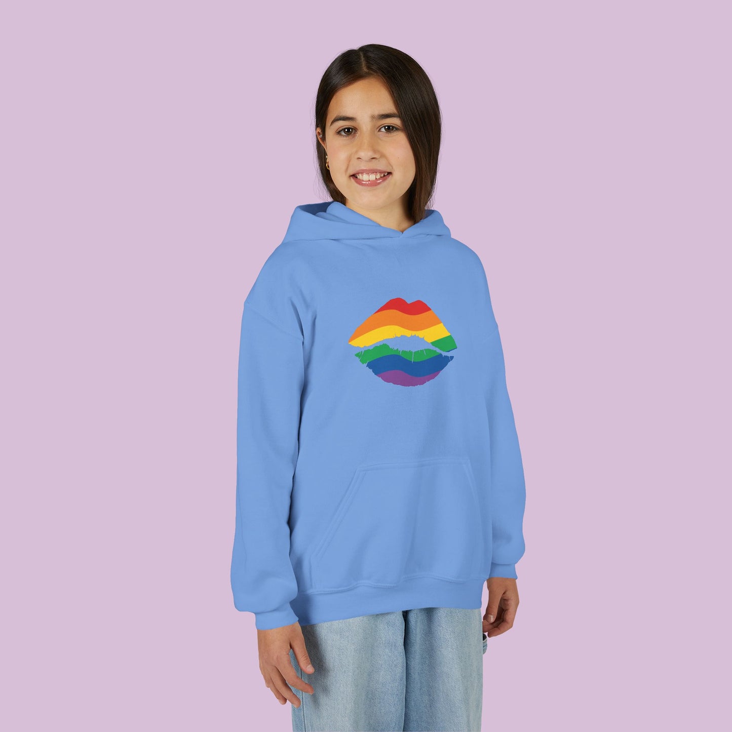 Rainbow Kiss Youth Hoodie
