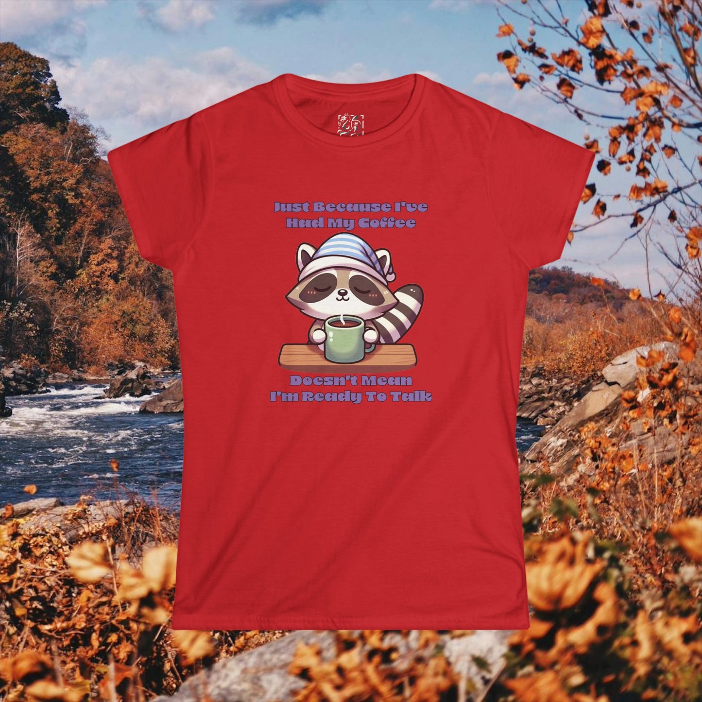 Raccoon Coffee Women's Softstyle Tee