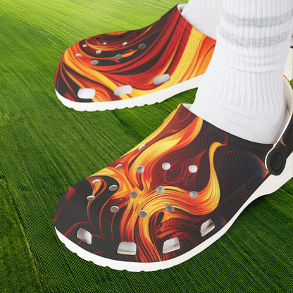 Flames Foam Clogs