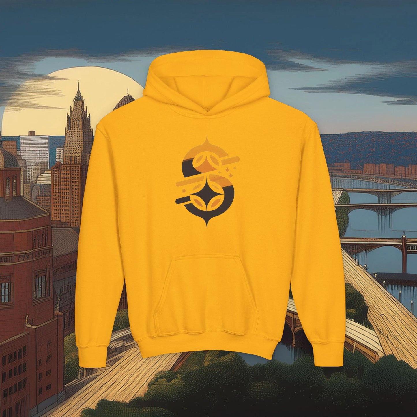 Pittsburgh Football Logo Youth Hoodie