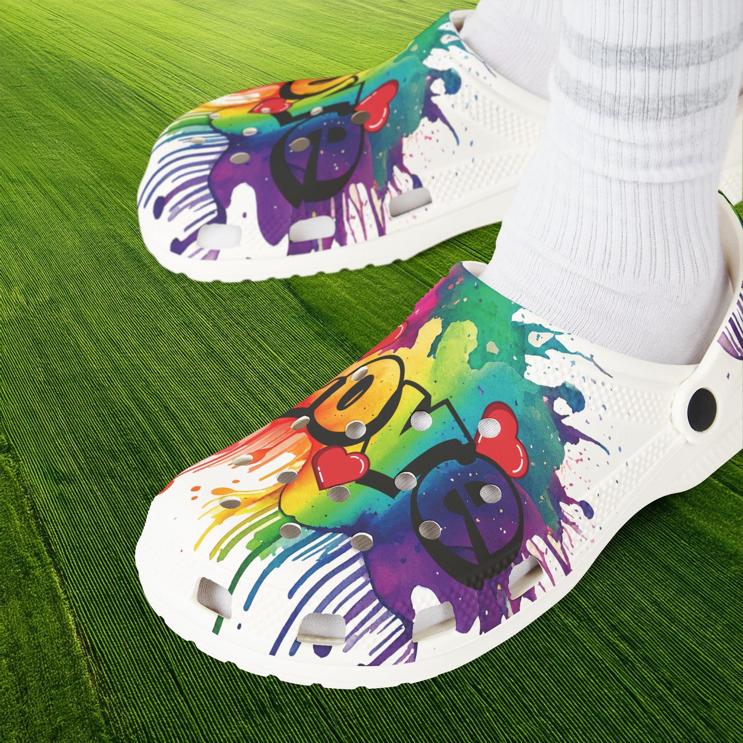 Love Color Bomb Foam Clogs