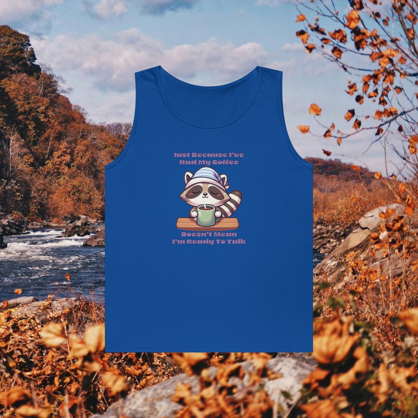 Raccoon Coffee Tank Top