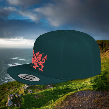 The Welsh Dragon Flat Bill Snapback