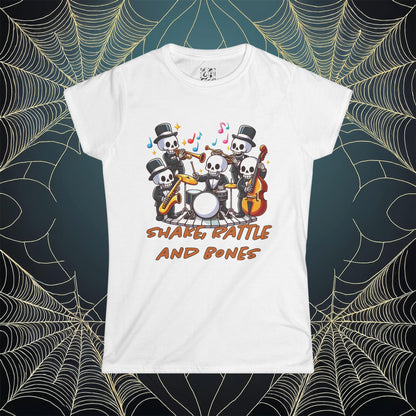 Shake, Rattle. and Bones Women's Softstyle Tee