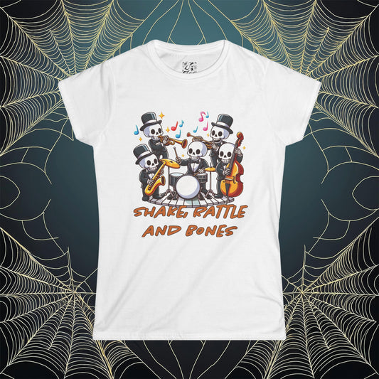 Shake, Rattle. and Bones Women's Softstyle Tee