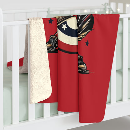 Washington Baseball At Bat Sherpa Fleece Blanket