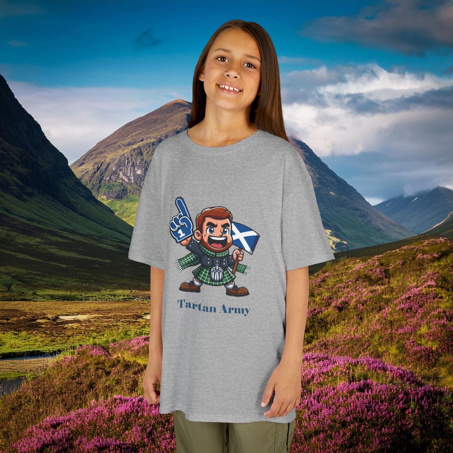 Scotland Tartan Army Kids Tee