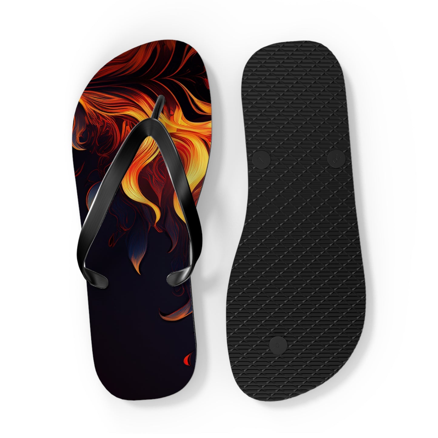 Flames Flip Flops