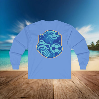 Sea Otter Soccer Logo Long Sleeve Tee