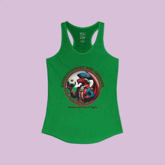 Revolutionary Red Dragons Crest Women's Racerback Tank