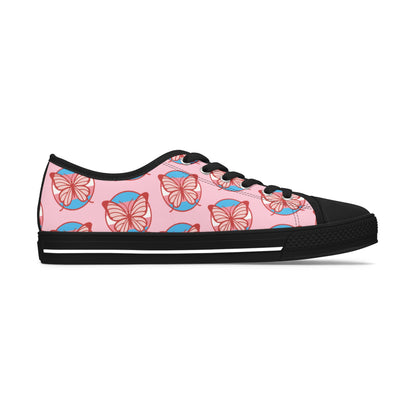 The T Elders Butterfly Print Women's Low Top Sneakers