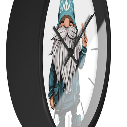 Peace Gnome Wall Clock
