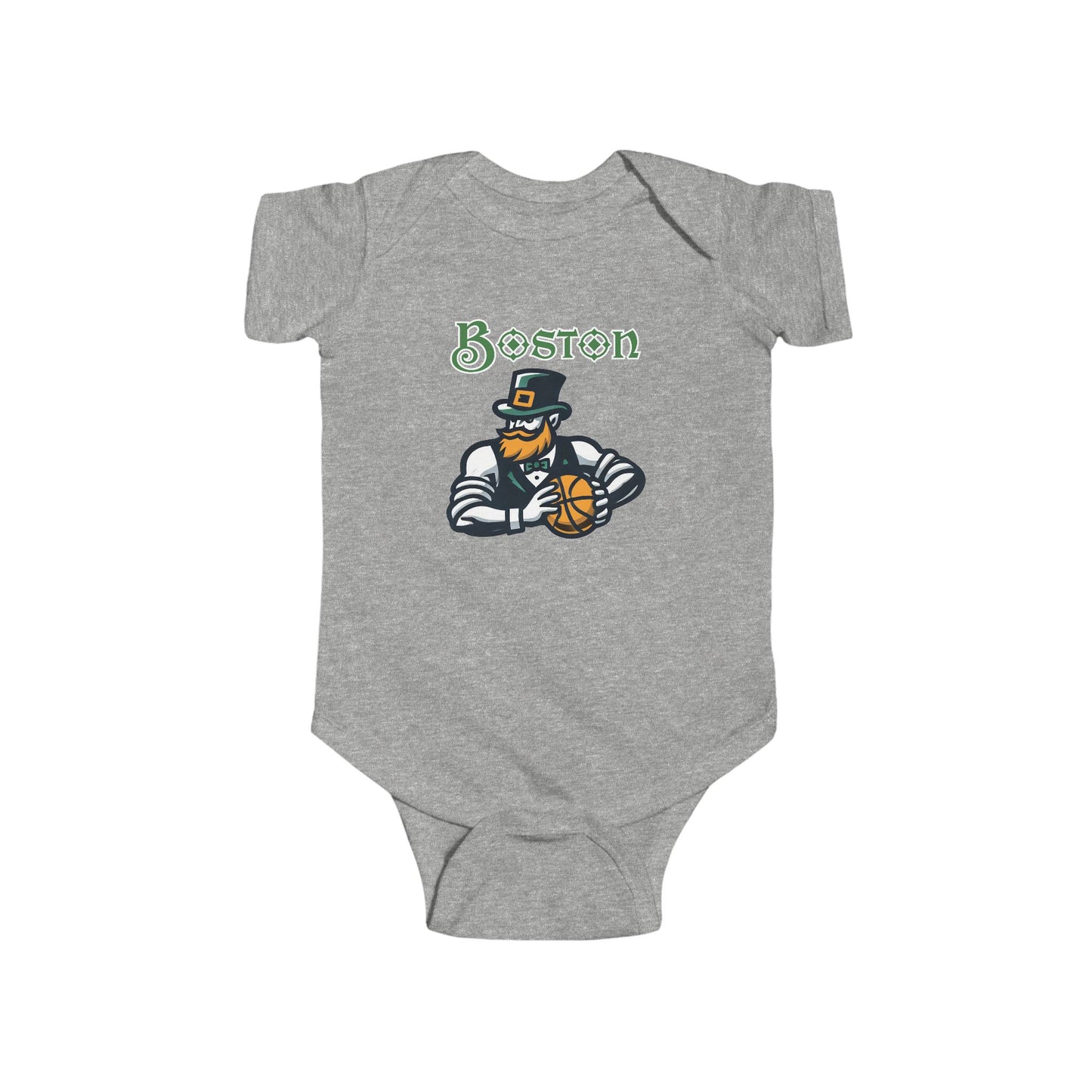 Boston Basketball Design Infant Bodysuit