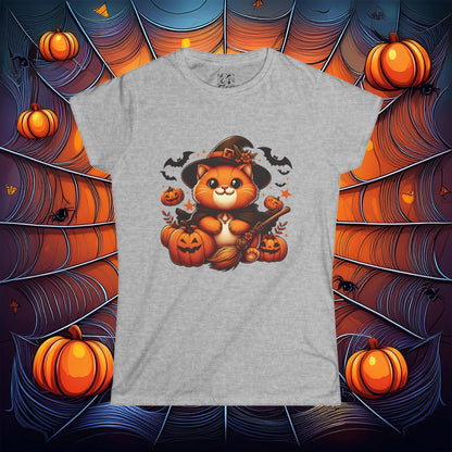 Halloween Cat Women's Softstyle Tee