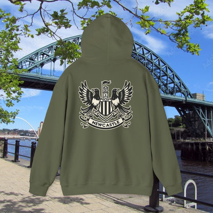 Newcastle United B&W Crest Hoodie