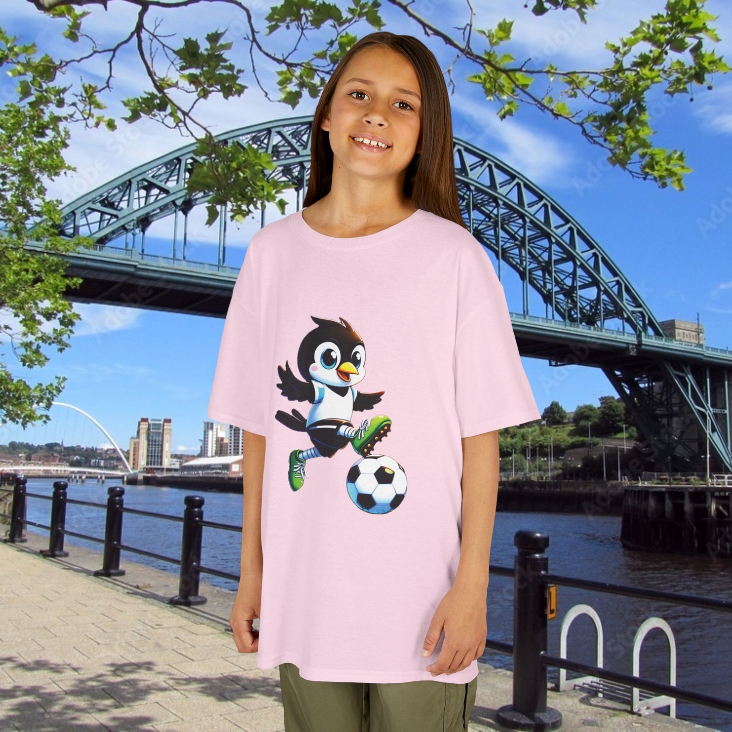 Newcastle United Mini Mag Striker Kids Tee