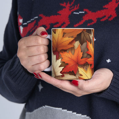 Autumn Leaves Ceramic Mugs (11oz\15oz)