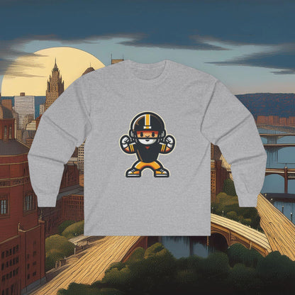 Mini Pittsburgh Football Player Long Sleeve Tee
