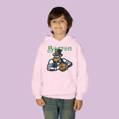 Boston Basketball Design Youth Hoodie