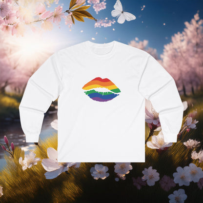 Rainbow Kiss Long Sleeve Tee