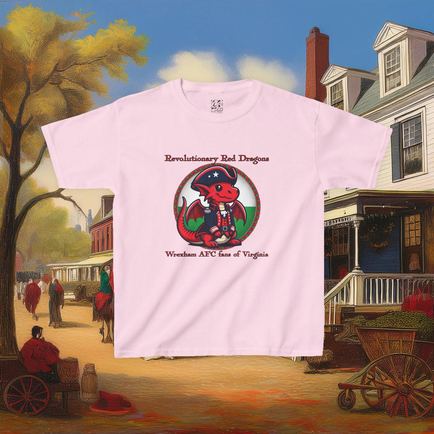 Mini Revolutionary Red Dragons Kids Tee