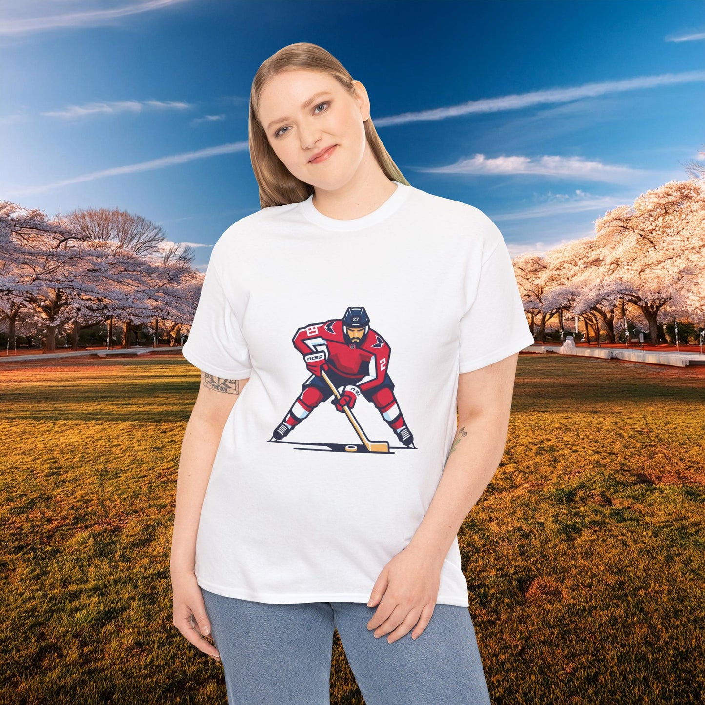 Washington Hockey Player Tee