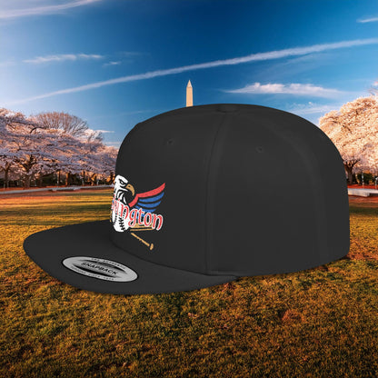 Washington Baseball Eagle Logo Flat Bill Snapback