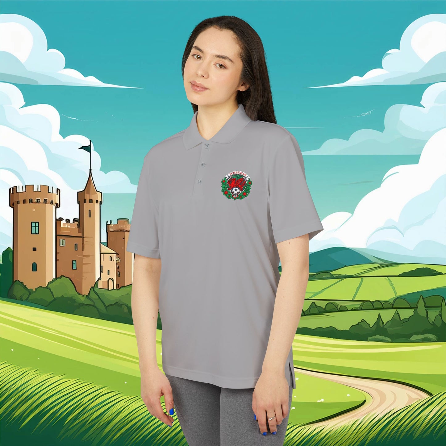 Wrexham Crest adidas Performance Polo