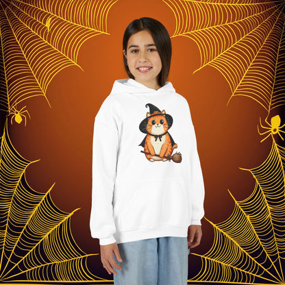 Trick or Treat Cat Youth Hoodie