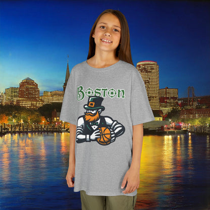 Boston Basketball Design Kids Tee