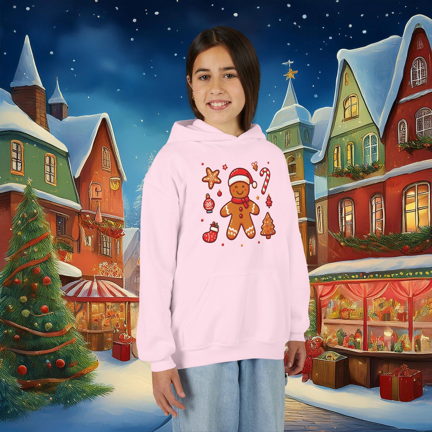 Gingerbread Youth Hoodie