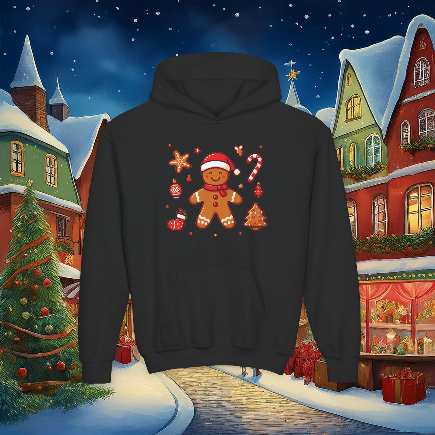 Gingerbread Youth Hoodie