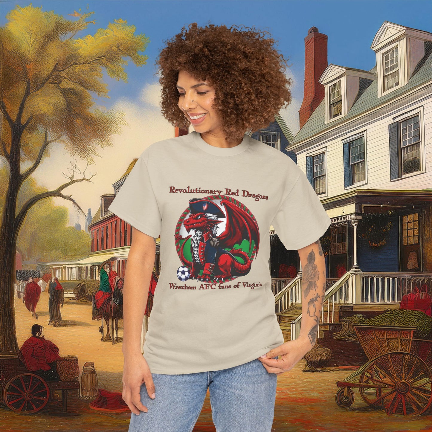 Revolutionary Red Dragons Logo Tee