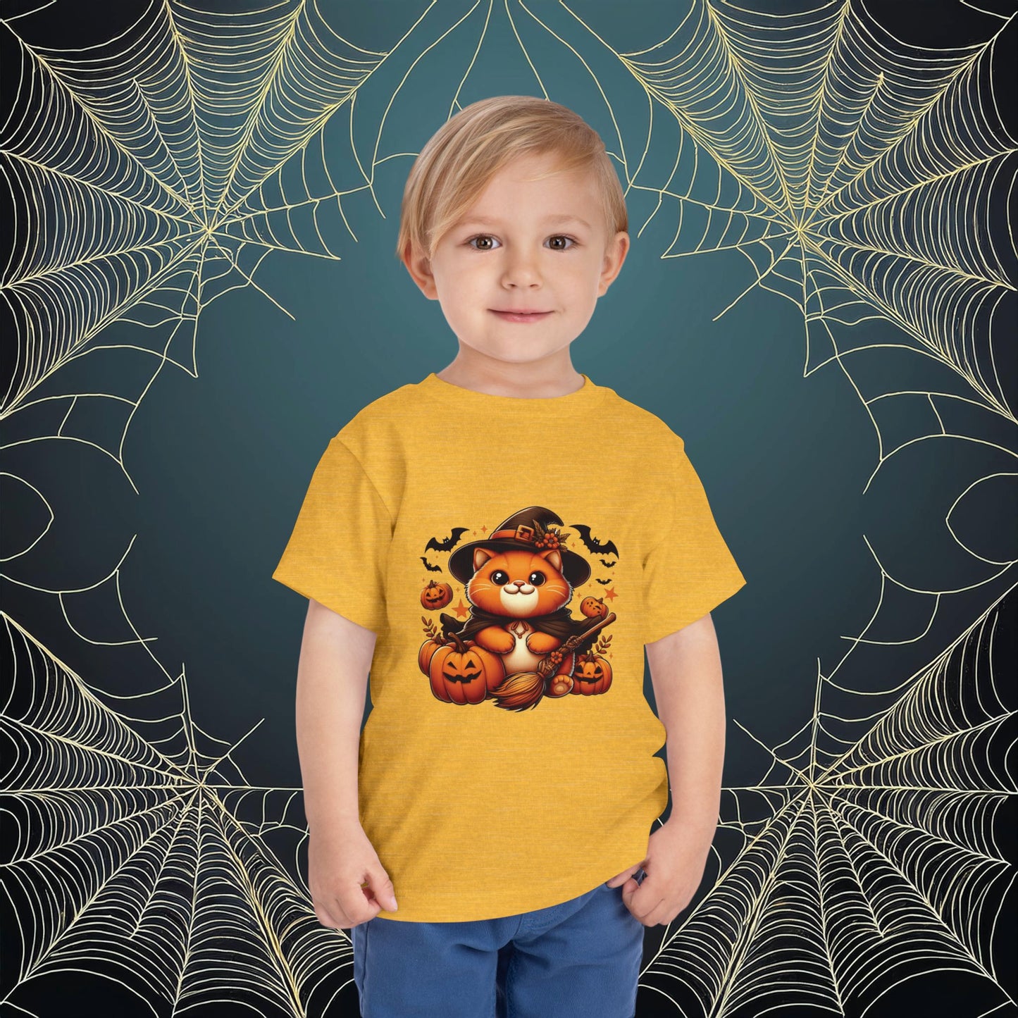 Halloween Cat Toddler Tee