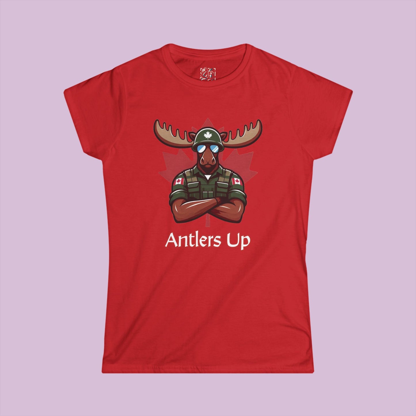 Canadian Moose "Antlers Up" Women's Softstyle Tee