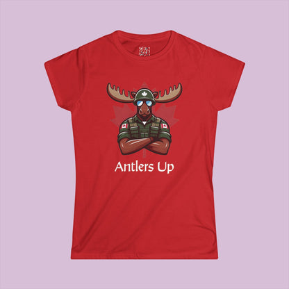 Canadian Moose "Antlers Up" Women's Softstyle Tee
