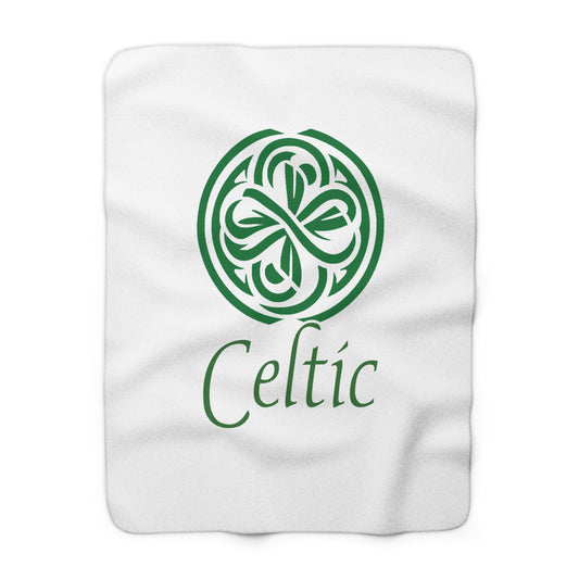 Celtic FC Crest Sherpa Fleece Blanket