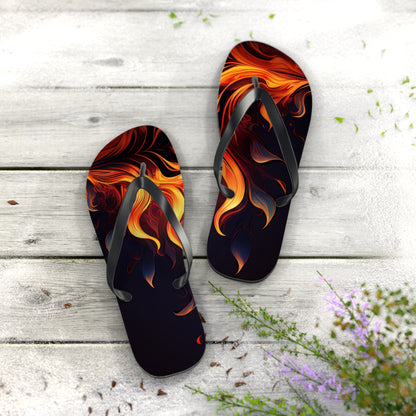 Flames Flip Flops