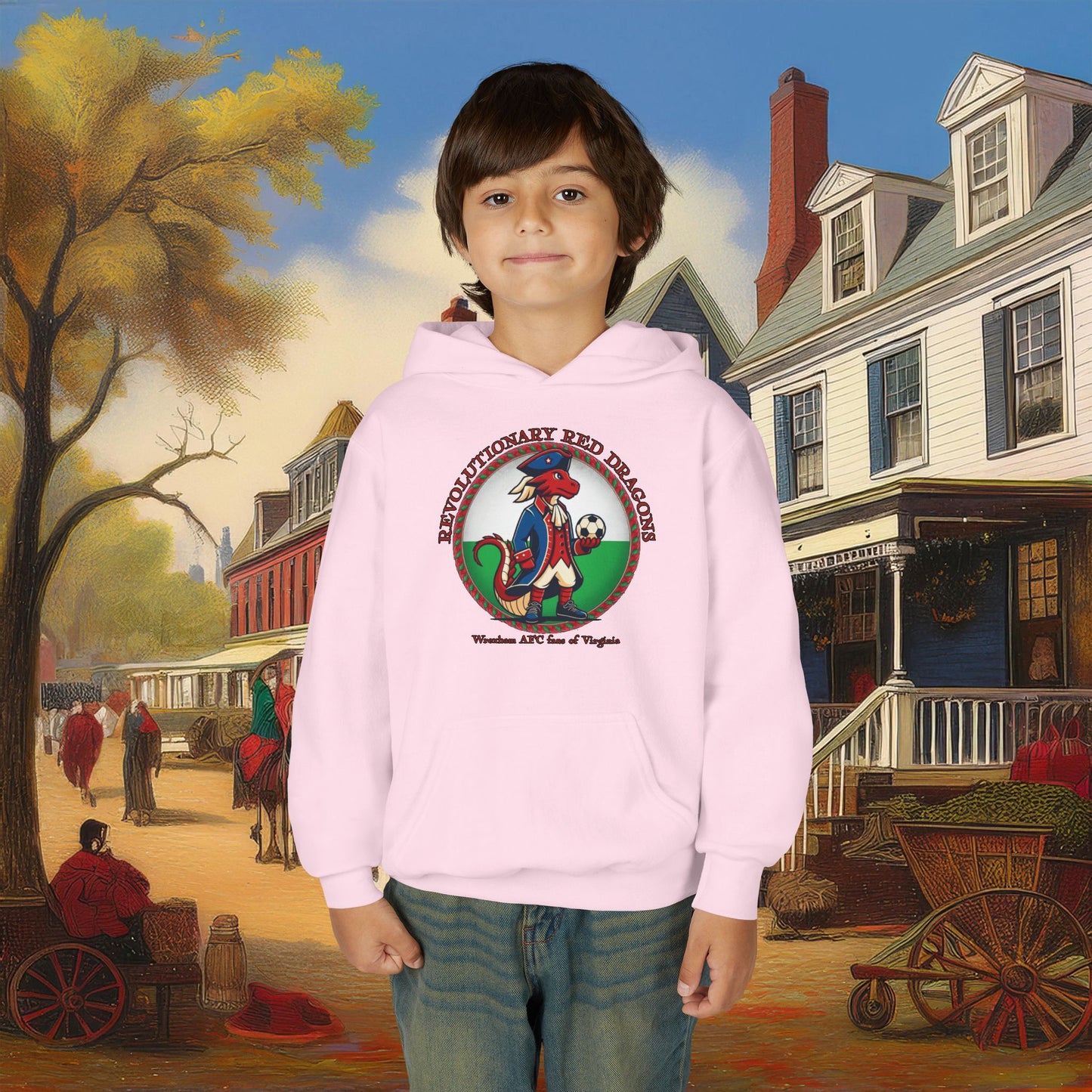 Little Revolutionary Red Dragons Youth Hoodie