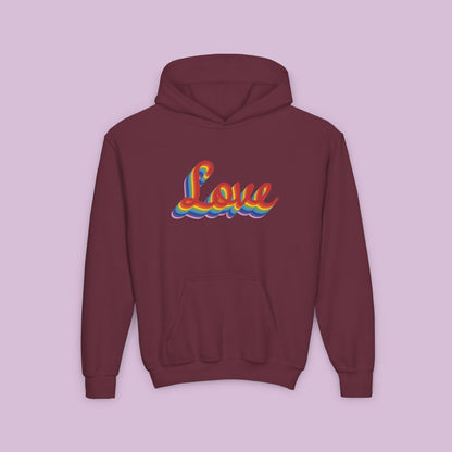 Rainbow Love Youth Hoodie