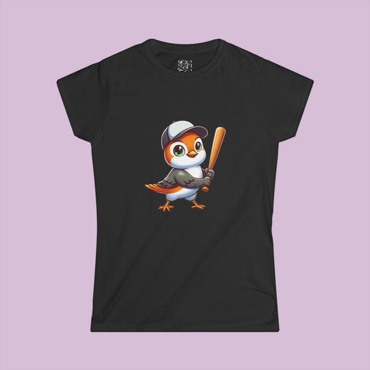 Baltimore Baseball Mini Oriole Women's Softstyle Tee