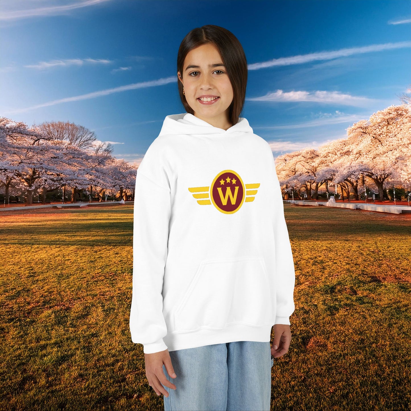 Washington DC Football Logo Youth Hoodie