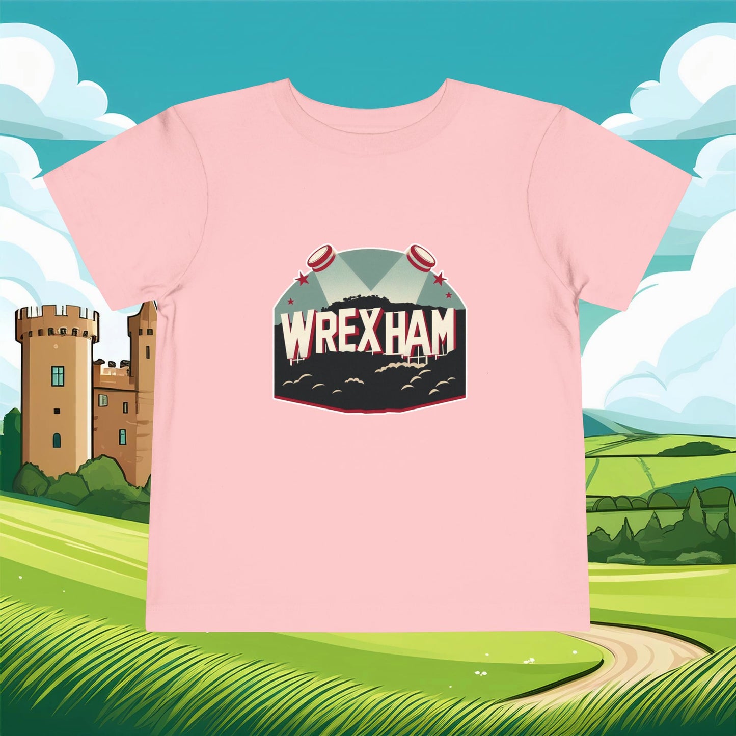 Wrexham Hollywood Sign Toddler Tee
