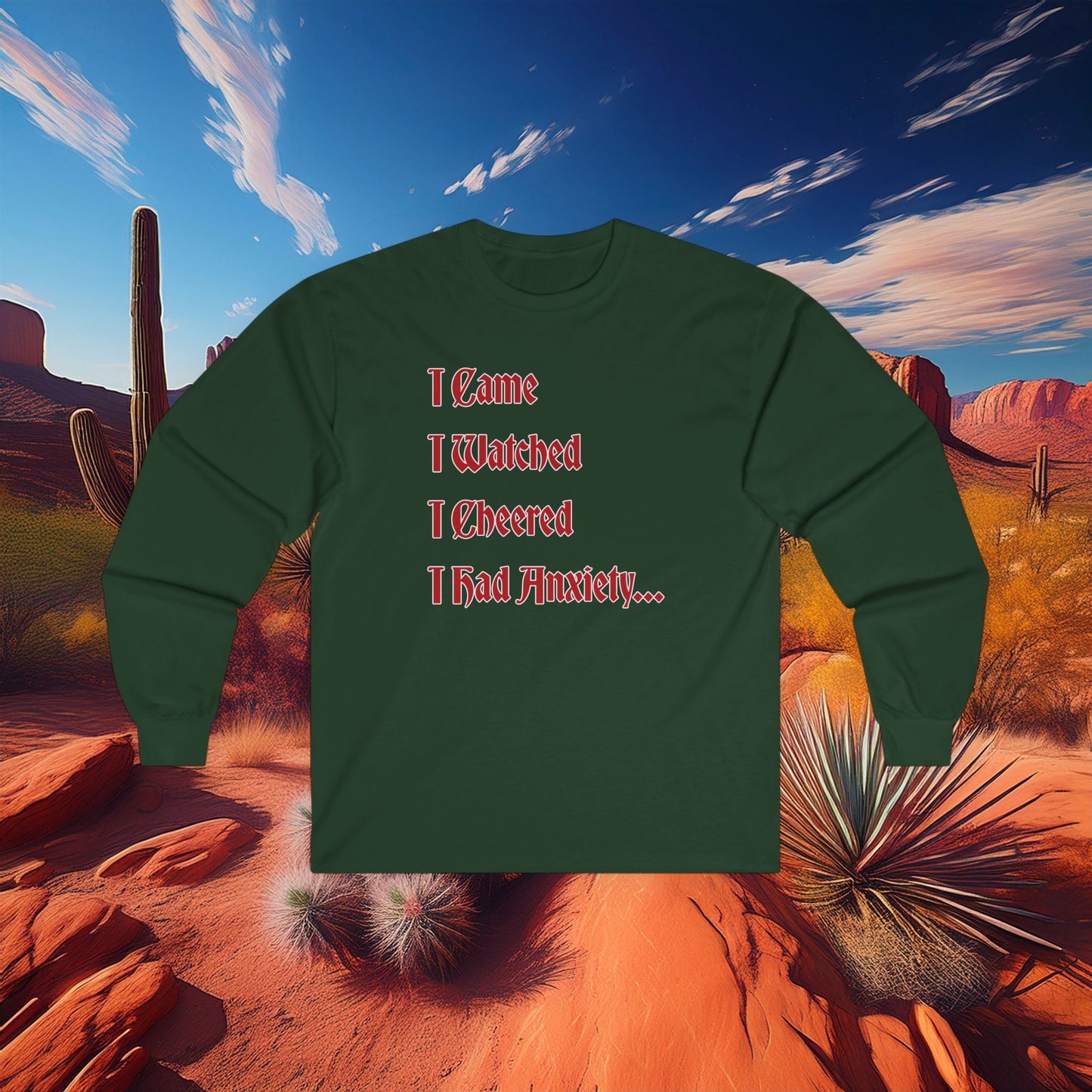 PHX Reds "Never Leave A Wrexham Match" Long Sleeve Tee