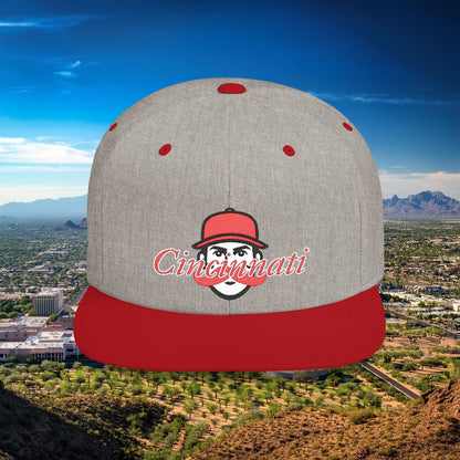 Cincinnati Baseball Flat Bill Snapback