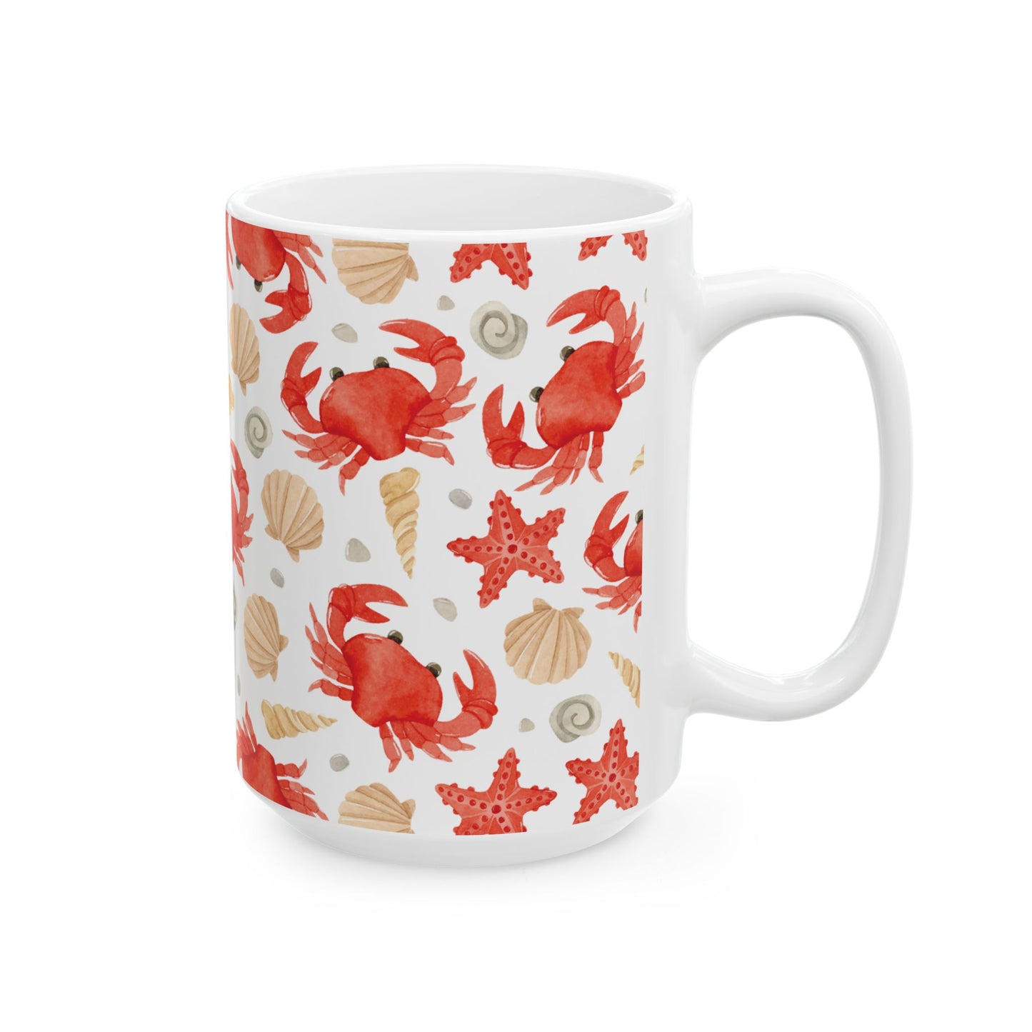 Coastal Crab Ceramic Mug (11oz/15oz)