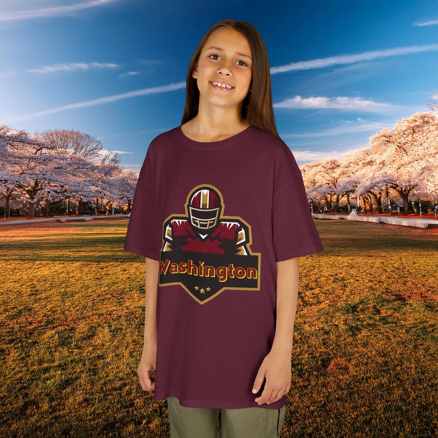 Washington Football Player Logo Kids Tee